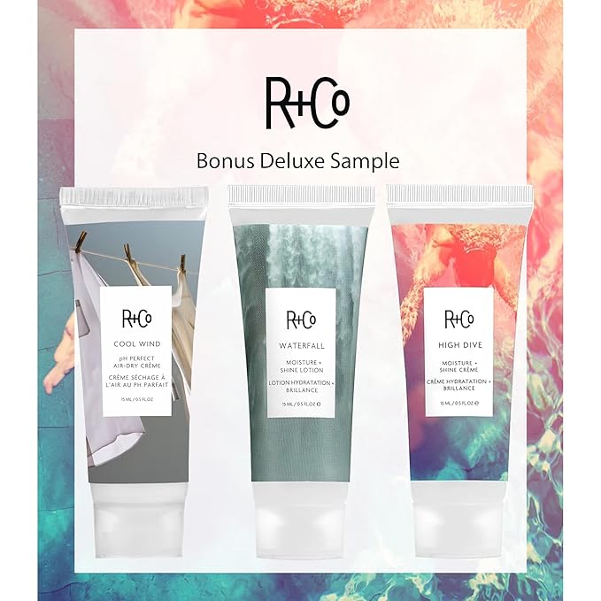 R+Co Bel Air Smoothing Shampoo and Conditioner Set (8.5 Oz) + R+Co Bonus Deluxe Sample (.5 Oz) | Body + Shine + Smoothing for All Hair Types | Vegan + Cruelty-Free |