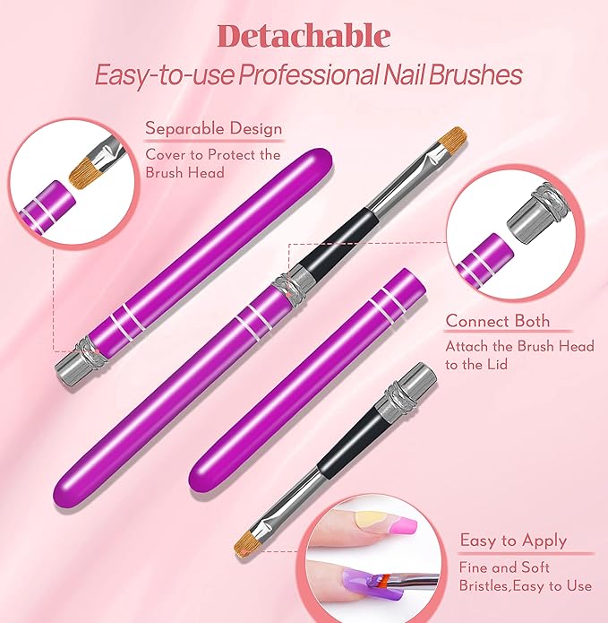 Gel Nail Polish Set Manicure Palette, 16 Colors Popular Classic Solid Gel Polish Pudding Gel Soak Off LED Nail Art Kit Salon DIY Home, with Pro Nail Brush