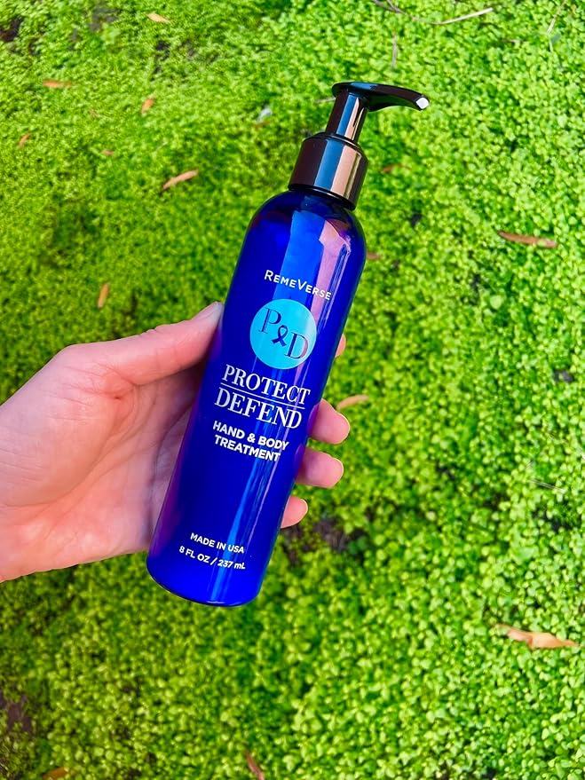 RemeVerse Protect & Defend Hand and Body Treatment Lotion - Moisturizer for Chemotherapy and Sensitive Skin - Hydrating and Nourishing Body Skin Care - Gentle & Fragrance-Free - Made in USA - 8 oz