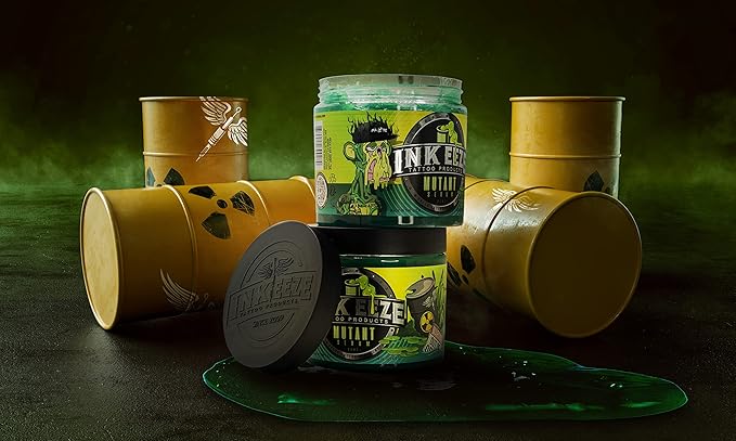 INKEEZE Mutant Serum Green Tattoo Ointment Limited Edition Bored Ape Yacht Club NFT, Made in USA, 16oz