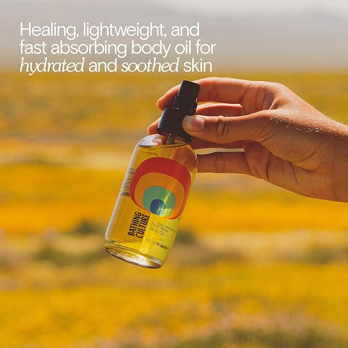 Bathing Culture - Organic Heat Wave Body Oil | Natural, Biodegradable, Sustainable, Vegan Personal Care (4 fl oz | 118 ml)