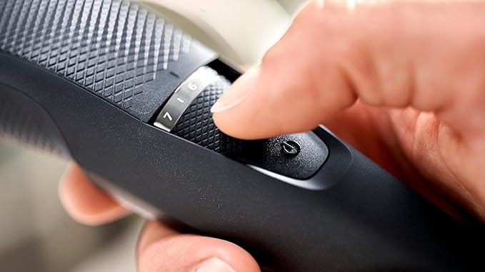 Philips Worldwide Voltage Cordless Men's Beard Trimmer with All New Locking Feature and 20 Length Settings with Skin Friendly Titanium Self Sharpening Blades