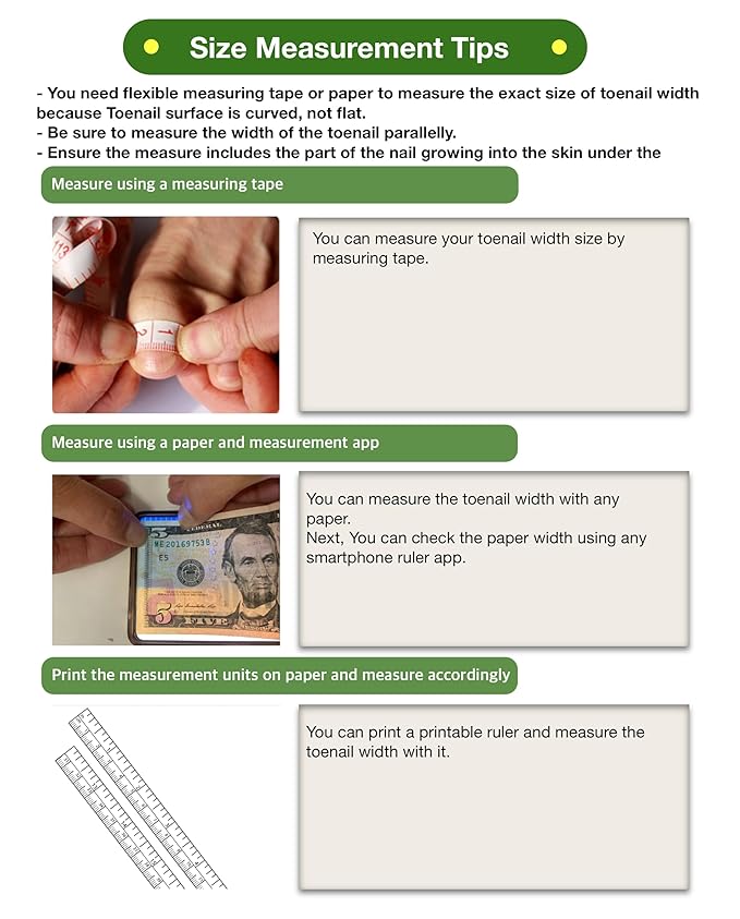 Ingrown Toenail Treatment & Corrector with Latex Elasticity - Curved Toenail Straightener | Effective Daily Solution for Ingrown Toenail Pain & Growth Correction [L/0.78inch/19-21mm]