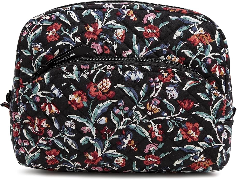 Vera Bradley Women's Cotton Large Cosmetic Makeup Organizer Bag