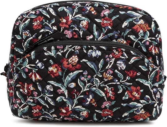 Vera Bradley Women's Cotton Large Cosmetic Makeup Organizer Bag