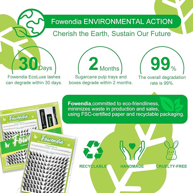 Fox Cat Eye Lash Clusters D Curl DIY Lash Extension Kit and Lash Clusters 8-18mm with Bond, Seal, and Remover - Invisible Band Lashes, Cat Eyelashes Glue-Free Lower Lashes, Fairy Fox-Kit