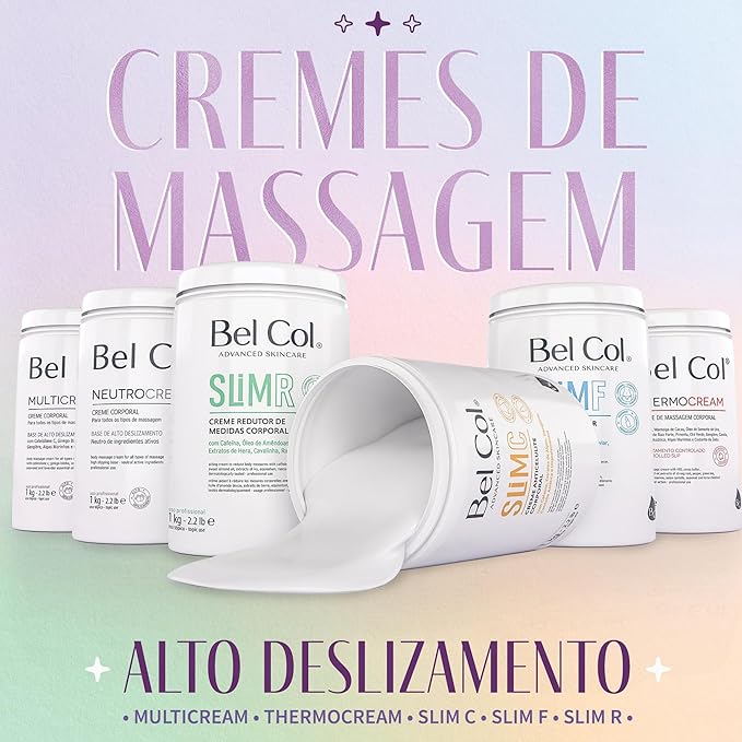 Bel Col Slim C Cellulite Treatment Lotion - Enhance Skin Tone and Texture with Advanced Formula (Caffeine, Ginger and Centella Asiatica) - 0.44 lb