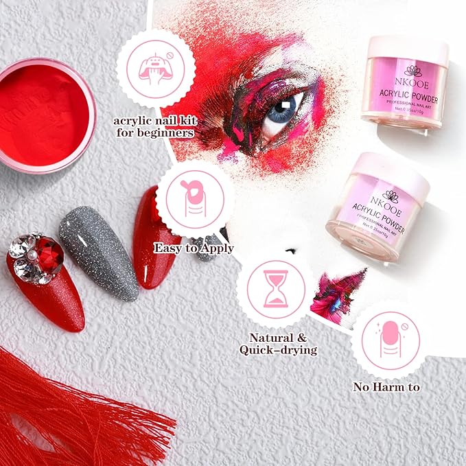 36 Colors Acrylic Nail Powder Set, Full Color Acrylic Powder Is Suitable For Beginners To Carve And Extend Nails, Become A Beautiful Gift For Christmas