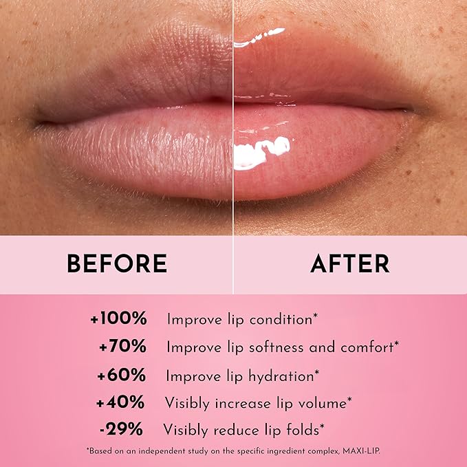 Forget the Filler Plump + Pout Duo - Lip Plumping Line Smoothing Gloss + Tinted Balm - Premium Volumizing Lip Gloss with Natural Ingredients Designed to Plump, Firm, and Hydrate Lips 0.21 oz