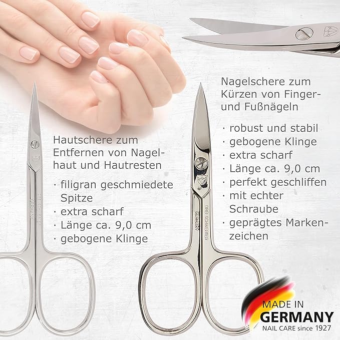 3 Swords Germany Solingen Manicure Pedicure Set Nail Care Kit Made in Germany