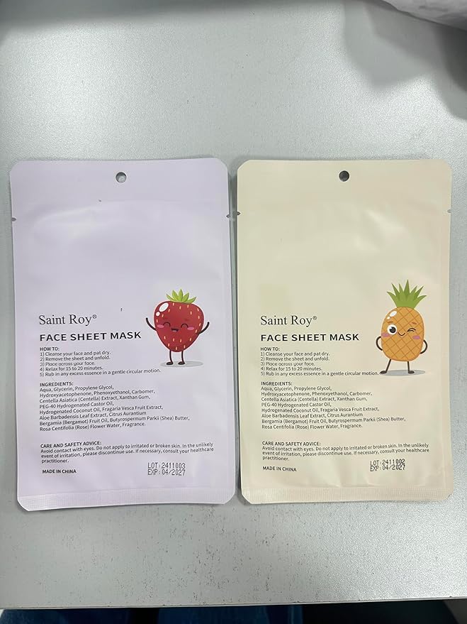 Mother's Day Gift for Mom face mask Skincare, 8-Pack face masks skincare Beauty Facial sheet Mask Skin Care for Teens Girls Women face masks bulk