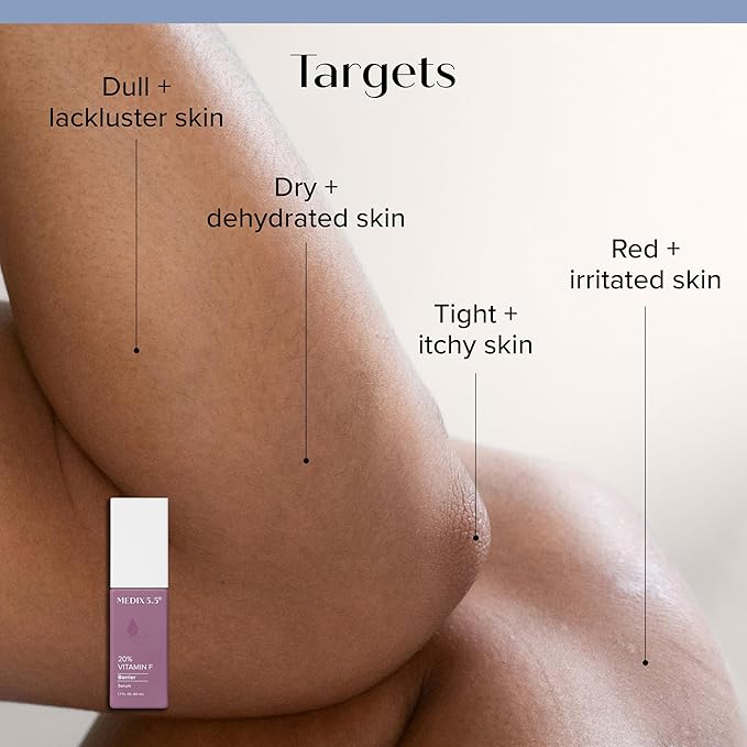 Medix 5.5 Anti Aging Body & Face Serum 3PC Bundle, 10% AHA Exfoliating Serum + 3% Hyaluronic Acid Hydrating Serum + 20% Vitamin F Oil Body Booster & Facial Serum For Daily Skin Care Routine