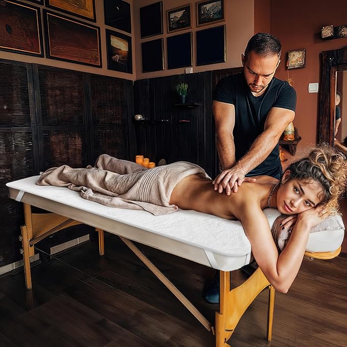 Massage Table Warmer Heating Pad Professional SPA Massage Bed Warmer with Timer, 9 Heat Settings, Overheat Protection for Massage Bed & Spa, Thickened & Soft Fleece, 30" x 71"