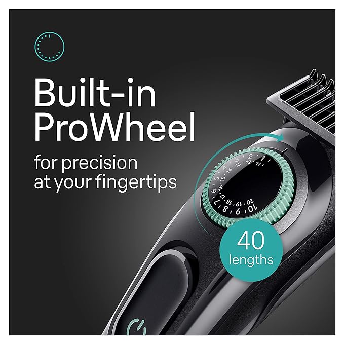 Braun All-In-One Style Kit Series 3 3450, 5-in-1 Trimmer for Men with Beard Trimmer, Ear & Nose Trimmer, Hair Clippers & More, Ultra-Sharp Blade, 40 Length Settings and Washable