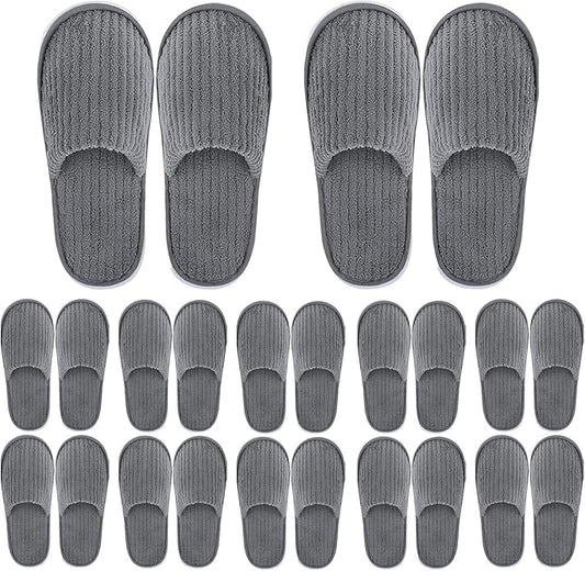 Disposable Slippers, 12 Pairs Bulk Slippers Hotel Spa For Guests Disposable House For Travel Guests Hotel Home Salon