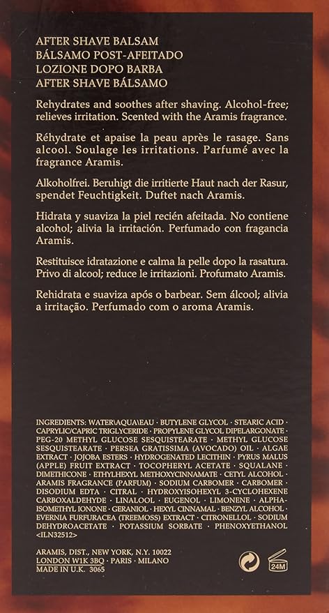 Aramis Advanced Moisturizing After Shave Balm For Men 4.10 oz