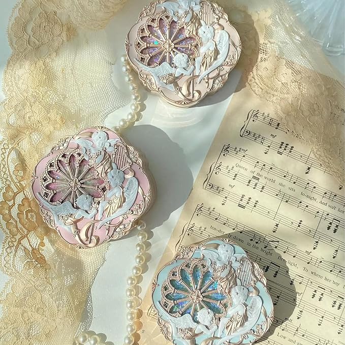 Flower Knows Little Angel Cream Blush,Buildable & Blendable Makeup Blush for cheeks,Soft & Long-lasting for Girls & Women(05 Fingertip Stellar,6g)