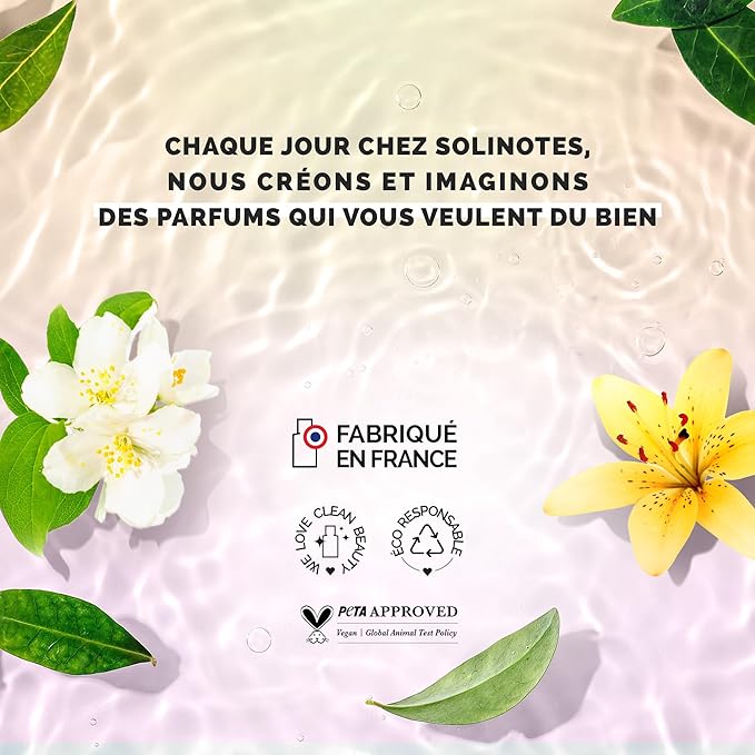 SOLINOTES Cotton Flower Perfume for Women - Eau De Parfum | Delicate Floral and Soothing Scent - Made in France - Vegan - 1.7 fl.oz