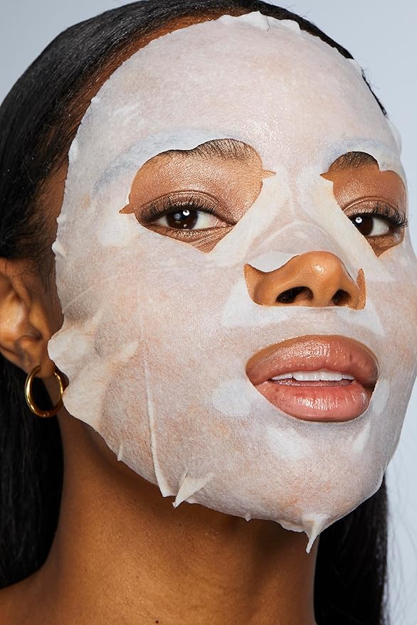 Pacifica Beauty Stress Rehab Coconut and Caffeine Facial Mask, Skincare, Green Tea, Puffiness, Redness Relief, De Stress, Skin Care, Face Mask, Sheet Mask, Face Care, All Skin Types, Vegan (6 Sheets)