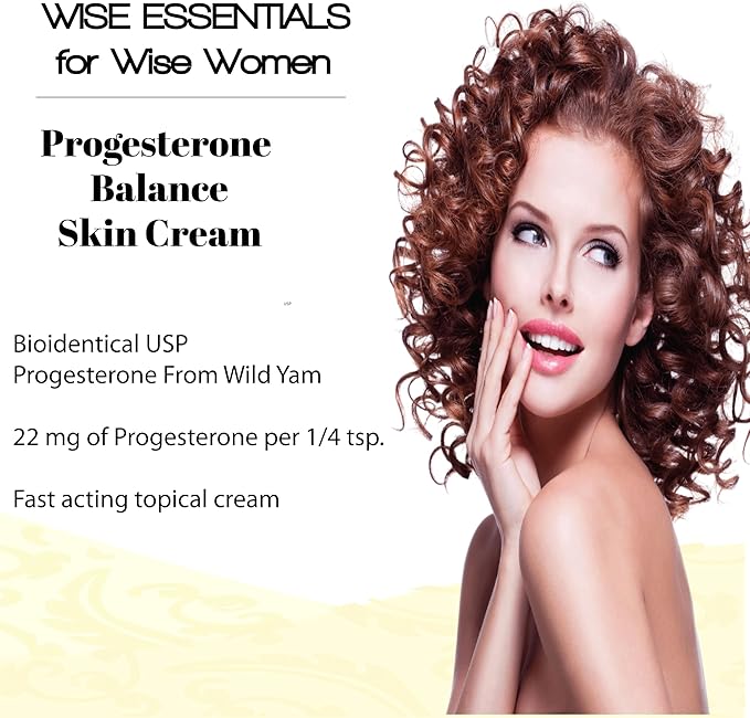 Wild Yam & Progesterone Cream by Wise Essentials – Made from Wild Yam Plant Based Hormone Balance Support for Natural Transitions of Menstrual Cycle & Menopause – 2oz