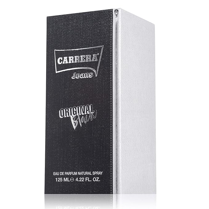 Carrera Jeans UOMO ORIGINAL BLACK Eau de Parfum for Men, 4.22 Fl Oz