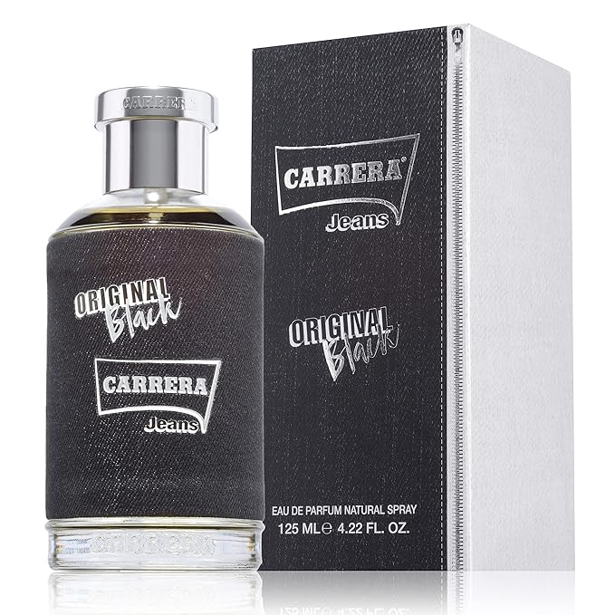 Carrera Jeans UOMO ORIGINAL BLACK Eau de Parfum for Men, 4.22 Fl Oz