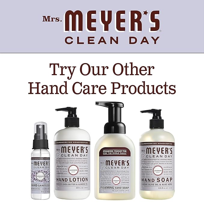 Mrs Meyers Hand Soap Lavender 12.5 Ounce Pump (370ml) (3 Pack)