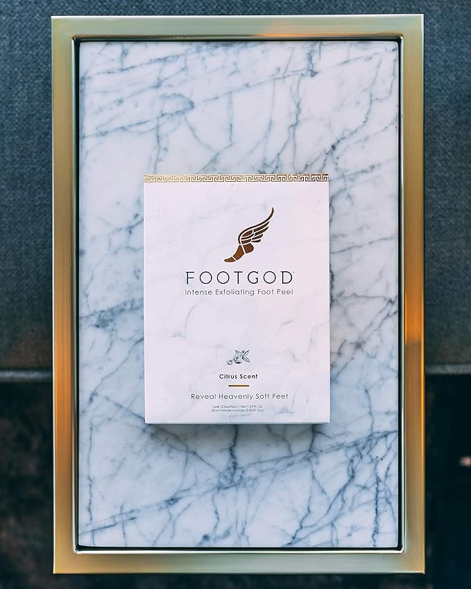 FootGod Exfoliating Foot Peel: Reveal Baby Smooth Feet, Moisturizing Aloe Gently Helps Peel Dead Skin, Eliminate Calluses with Luxury Skincare Technology