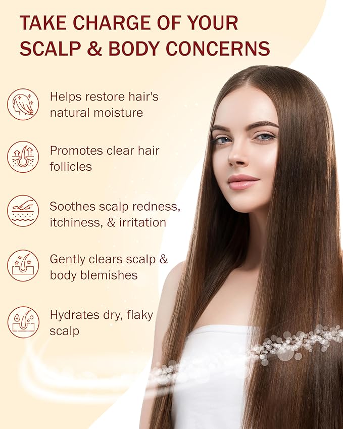 Folliculite 3-Piece Set - Folliculite Shampoo, Dry Scalp Serum & Body Spray with Salicylic Acid, Tea Tree Oil & Peppermint Oil - Soothes Itchy Scalp, Razor Bumps & Blemishes by e70