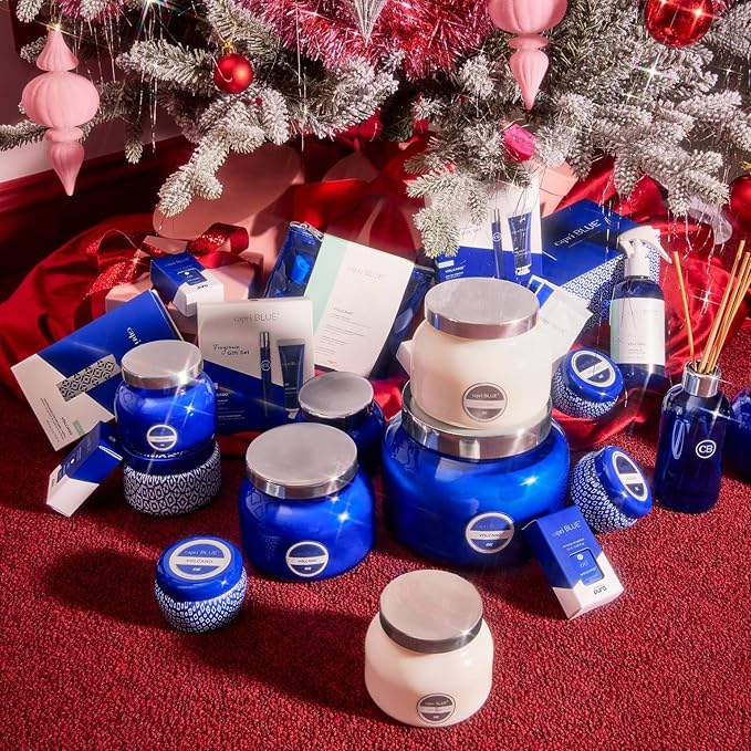 Capri Blue Fragrance Gift Set - 1 Volcano Eau de Parfum .34 fl oz & 1 Volcano Mini Hand Cream 1 oz - Moisturizing Jojoba Oil & Shea Butter Lotion - Cruelty-Free Skin Care Products