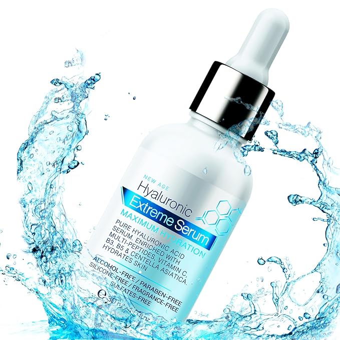 Serum for Face | Hyaluronic Acid | Vitamin C | Microneedling | HCA | Multi-Peptides, Vitamins B5, B3, Niacinamide & Centella Asiatica | Alcohol free, Fragrance-Free