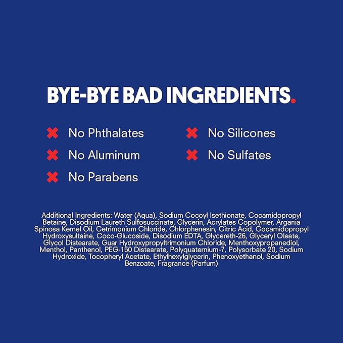 Huron Men's Fresh Scent Daily Shampoo - Keeps Hair Full & Strong - Nourishing Shampoo for Men's Hair with Argan Oil & Vitamins E and B7 - 32oz