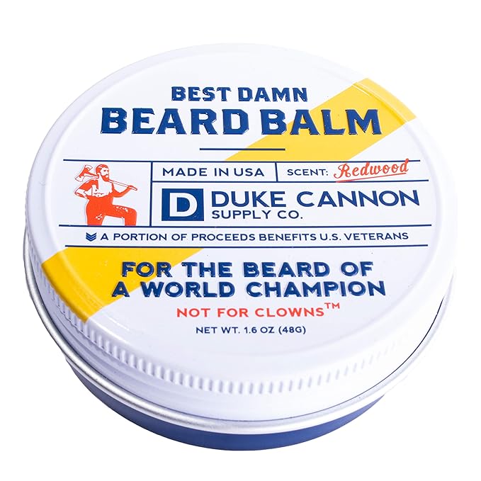 Duke Cannon Supply Co. Best Beard Bundle - 3 oz. Oil & 1.6 oz. Balm, Redwood Scent, Travel Size, 2-Piece Set
