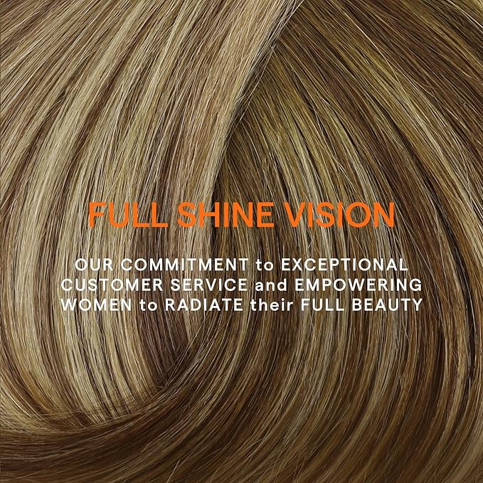 Full Shine 22 Inch Clip in Human Hair Extensions 120 G Remy Hair Extensions Clip in Human Hair for Length Medium Brown Balayage Platinum Blonde Mix Light Brown 7 Pcs