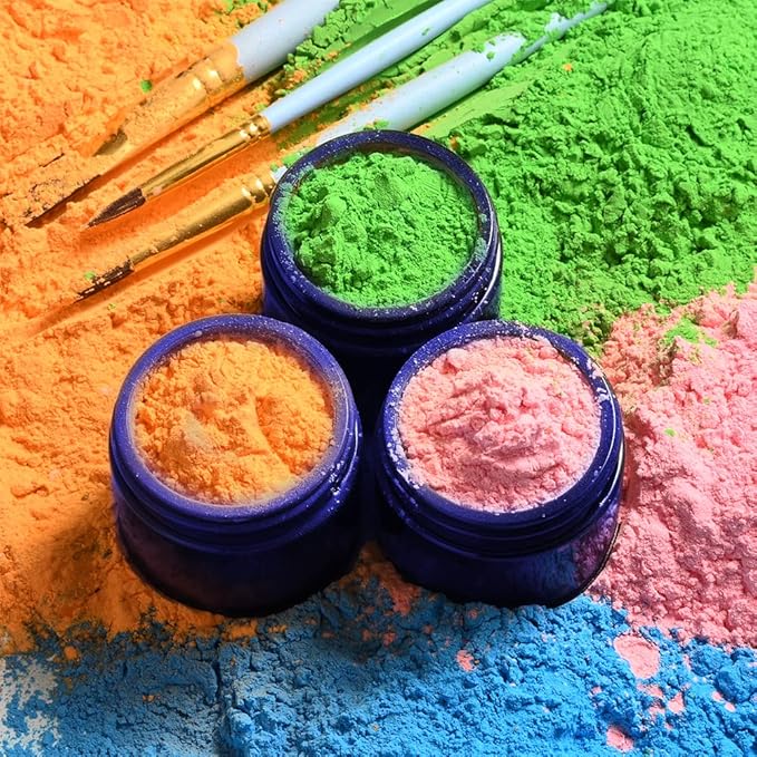 2 oz Glass Jars with Lids, 48 pack Blue Round Small Containers with Black Lids, Blank Labels & Inner Liners, Empty Cosmetic Containers for Sample, Powder, Cream, Lotion