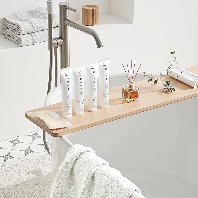 Infuse Pure White Tea and Coconut All-In-Kit Hotel Soaps and Toiletries Bulk Set | 1oz Shampoo & Conditioner, Body Wash, Lotion & 1.25oz Bar Soap | Travel Size 75 Pieces.