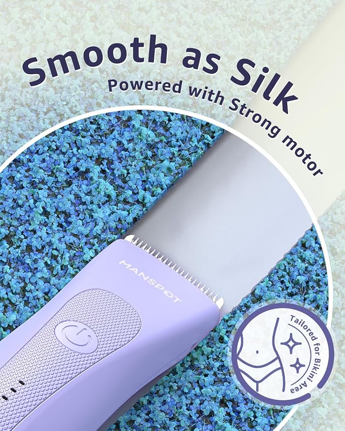 Electric Razors for Women, Bikini Trimmer Dual Head LADYSPOT™ Pubic Hair Trimmer Foil Shaver, Wet/Dry Body Hair Trimmer with 3 Gurad, No Nick, No Cut, No Razor Burn, 20 Days Shaving