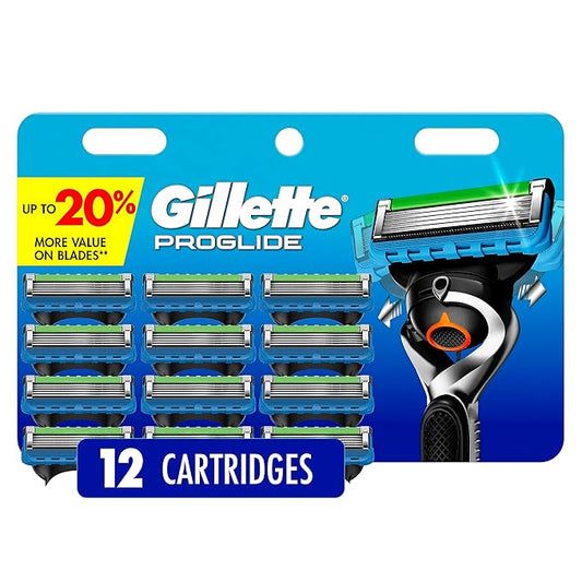 Gillette Fusion5 ProGlide Men's Razor Blade Refills, 12 Count, Mens Razors / Blades