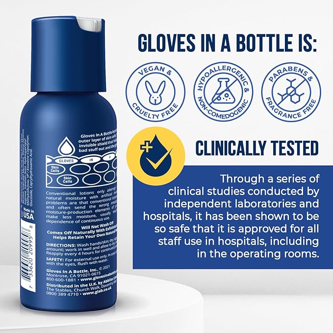 Gloves In A Bottle Shielding Lotion for Dry Itchy Skin, 2 ounce (Pack of 24)
