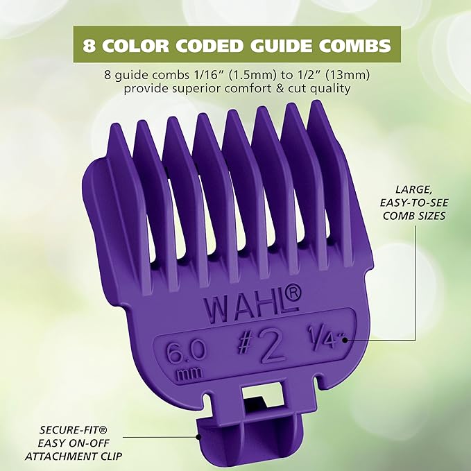 Wahl Color Pro All in One Rechargeable Cordless Color Coded Beard Trimmer with Detail Eyebrow Trimmer and Rotary Nose Hair Trimmer for Men- Model 3025945