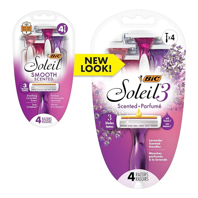BIC Soleil Twilight Disposable Razor, Women, 4-Count (Pack of 6)