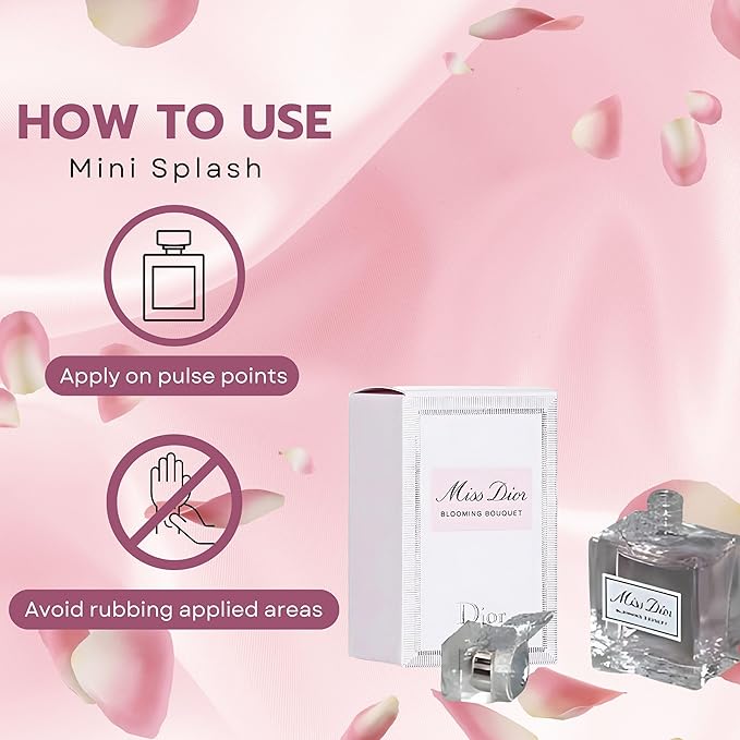 Dior Miss Blooming Bouquet Perfume Women Mini EDT Splash 0.17 Ounce