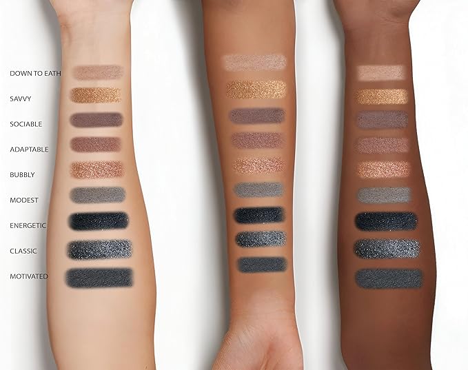 Mirabella True to You Neutral Eye Makeup Palette - 18 Colors of Talc Free Eyeshadow Primer Included & Highly Pigmented Eyeshadow Palette Kit w/Matte & Shimmer Shades - Nude