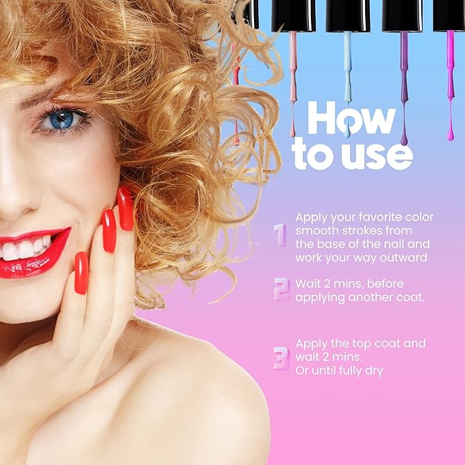 Nicole Miller Mini Nail Polish Set – Glossy, Vibrant Colors for Fingernails & Toenails, Green