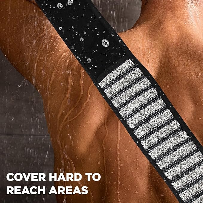 Wooden Cleaning Finger Nail Brush & Body Scrubber Set of 2 pcs