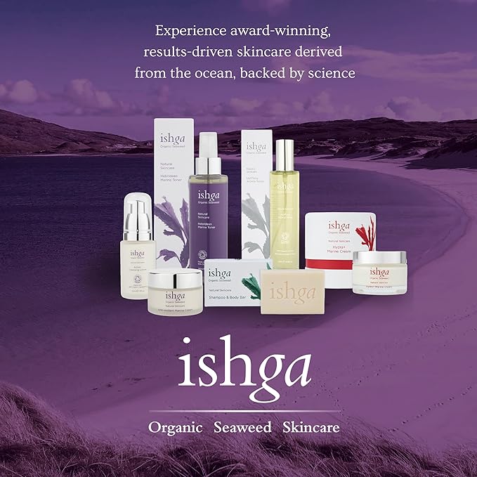 Ishga Body Spray | Natural & Organic Skincare | Scottish Seaweed | Lemongrass, Rose Geranium, Red Mandarin, Bergamot, Sandalwood | 3.38fl oz (100ml)
