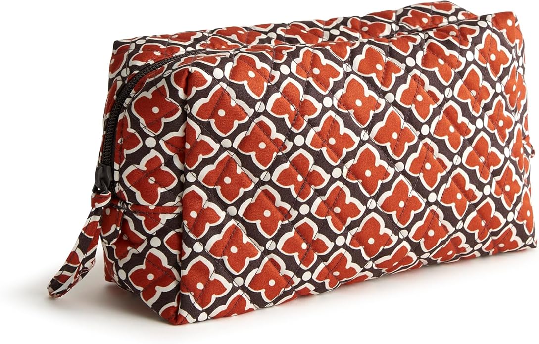 Vera Bradley Women's Premium Cotton Medium Cosmetic