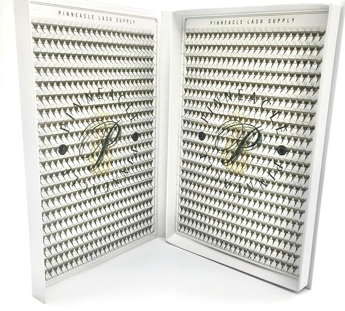 Promade XXL Box - 1200 FANS | Pinneacle Premade Volume Fans For Eyelash Extensions | 8 sizes-in-1 Box | 9mm-16mm | C, CC, D & L curl | 0.07 | 10D Volume (10D - D curl - 9-16mm)