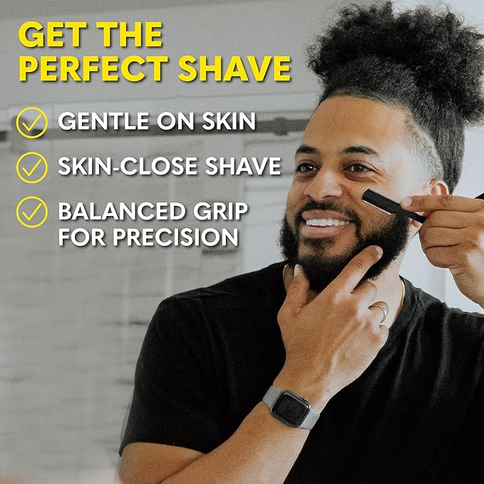 The Beard Club Beard Kit for Men - Grooming & Care Kit - Cedar & Sandalwood Oil, Sandalwood Balm, Shampoo, Boar Bristle Brush, Comb, Trimming Scissors, Straight Edge Razor - Gift Set