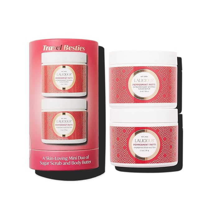 LALICIOUS Set Sugar Peppermint Scrub Scrub and Body Butter